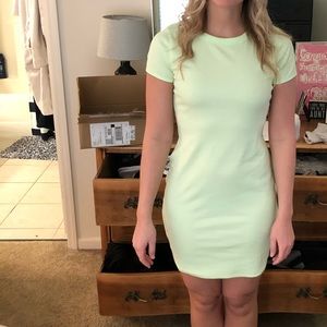 Light green t shirt dress